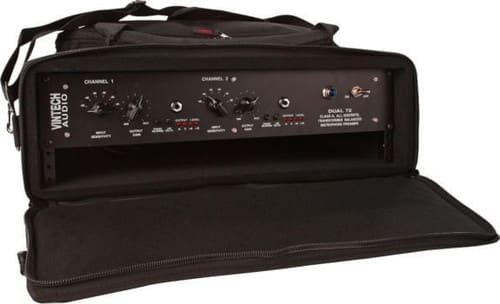 Gator GRB-2U Audio Rack Bag - Open with Gear