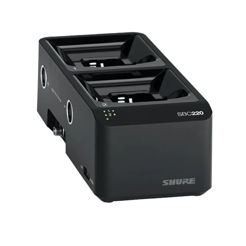 Shure SBC220-US 2-Bay Networked Docking Station