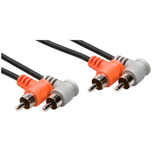 Hosa Dual Right-Angle RCA to Same Stereo Interconnect Cable