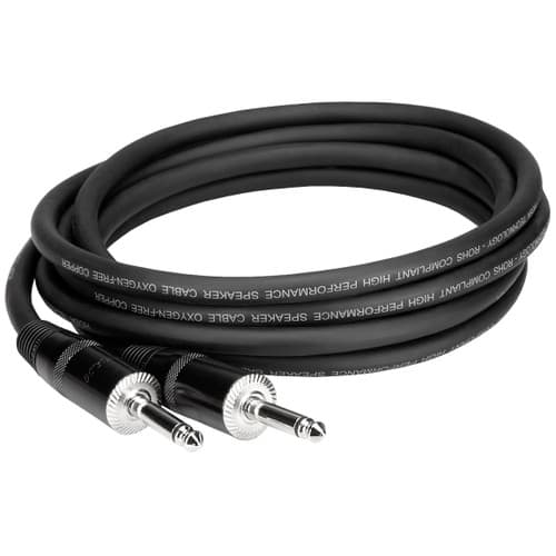 Hosa Pro REAN 1/4 TS to Same Speaker Cable