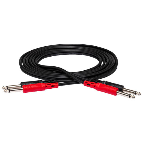 Hosa Dual 1/4 TS to Same Stereo Interconnect Cable