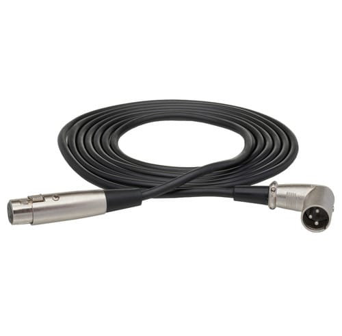 Hosa XLR3F to Right-Angle XLR3M Balanced Interconnect Cable