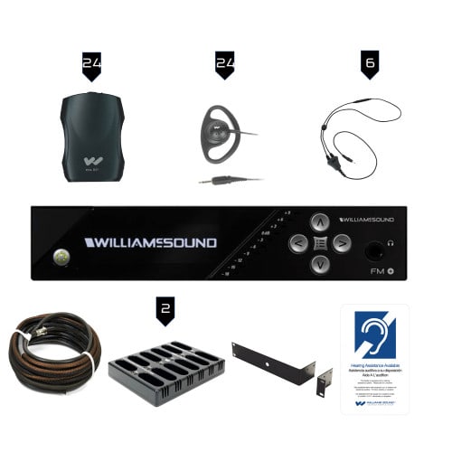 Williams AV FM 557-24 PRO Rechargeable Assistive Listening System