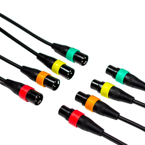 Zoom XLR-4c/CP Four XLR Mic Cables with Color Rings