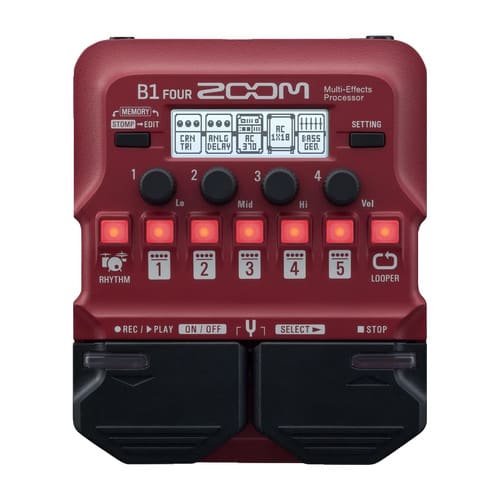 Zoom B1X Four Guitar MultiEffects Processor with Pedal - Sound 
