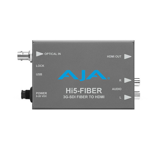 AJA Hi5-FIBER 3G-SDI over Fiber to HDMI Converter