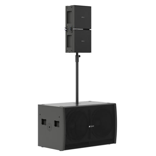 KGEAR GPZA Powered Subwoofer & 2 Column Array Speaker System