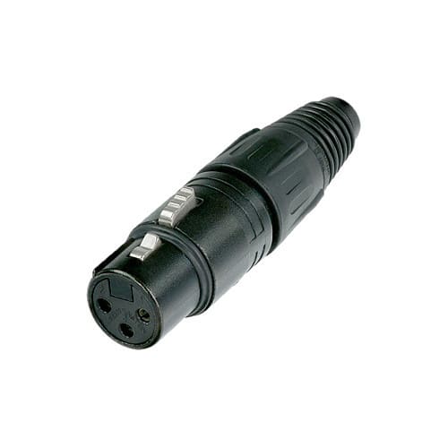 Neutrik NC3FX-B 3-Pole Female Cable Connector