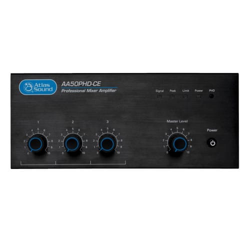 AtlasIED AA50PHD-CE 4-Input 50W Mixer Amplifier