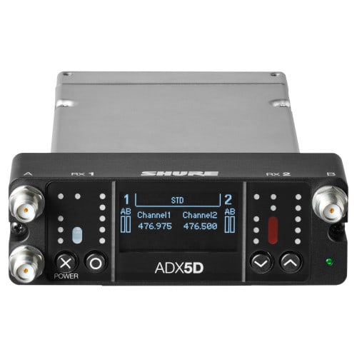 Shure ADX5D Axient Digital 2-Channel Portable Wireless Receiver front