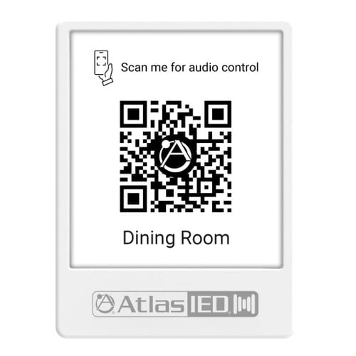 AtlasIED GEM-5 Atmosphere Virtual Wall Controller QR Code Holder