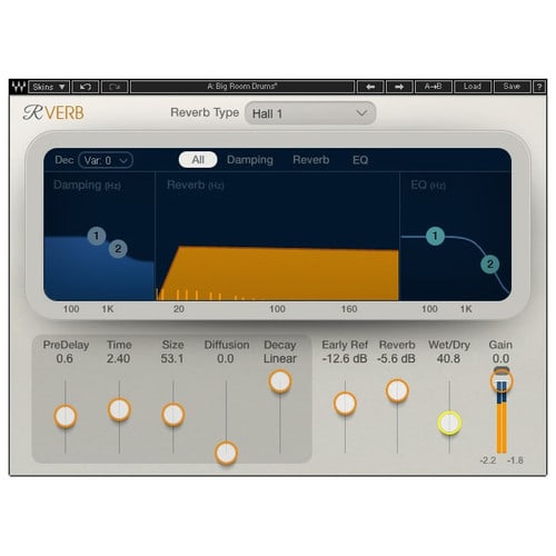 Waves Renaissance Reverb Plugin 1