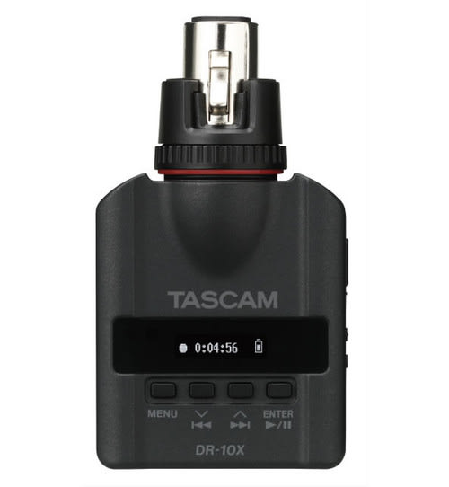 Tascam DR-10X Mic-attachable Audio Recorder front