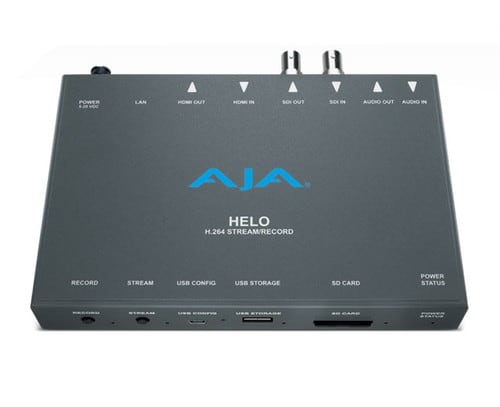 AJA HELO H.264 Streamer and Recorder top