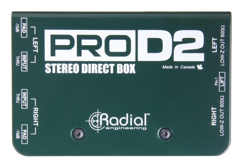 Radial ProD2 Stereo Passive Direct Box Top