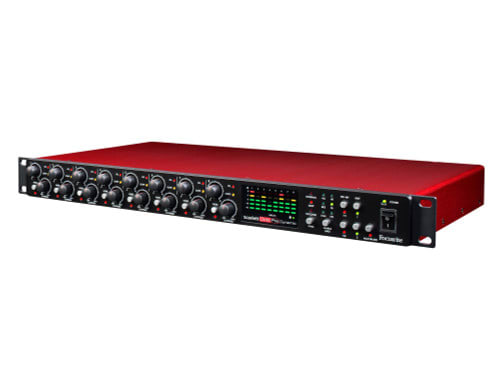 Focusrite Scarlett OctoPre Dynamic 8 Channel Mic Preamp Front Side