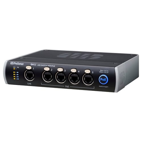 PreSonus SW5E 5-Port AVB Switch with PoE