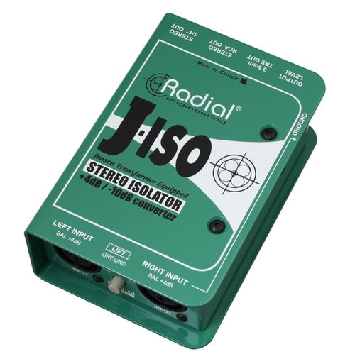 Radial J-Iso Stereo +4dB to -10dB Isolator / Converter