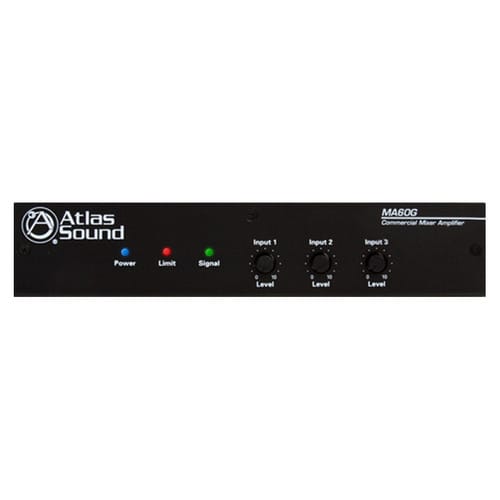 AtlasIED MA60G 60-Watt, 3-Input Mixer Amplifier