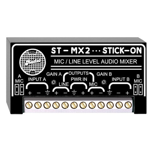 RDL ST-MX2 2-Channel Audio Mixer