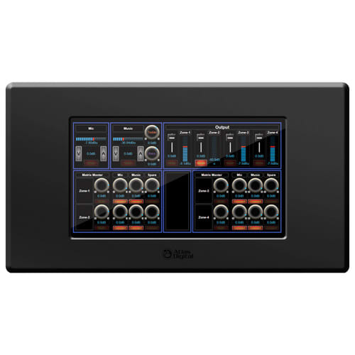AtlasIED BBWP-TOUCH7B BlueBridge 7" Touch Panel Wall Controller