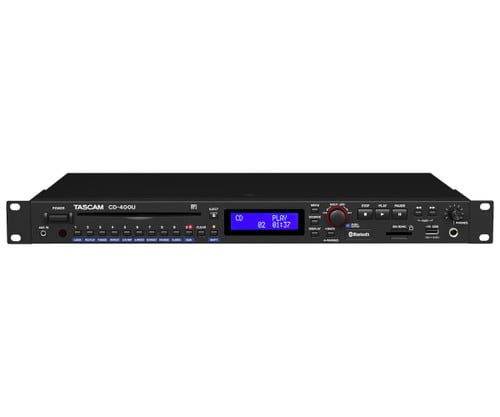 Tascam CD-400U CD/SD/USB Player with Bluetooth Receiver