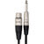 Hosa Pro REAN XLR3F to 1/4 TS Unbalanced Interconnect Cable ends