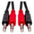 Hosa Dual 1/4 TRS Stereo Interconnect Cable connector ends