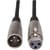 Hosa XLR3F to XLR3M Microphone Cable ends front