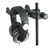 K&M 16085.000.55 Table Clamp With Ear Phone Holder on stand