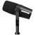 Shure MV7X XLR Podcast Microphone left profile mounted