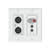 Attero Tech unD6IO 4x2 Dante Networked Audio Wall Plate