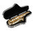 SKB 1SKB-150 Contoured Tenor Sax Case with tenor saxophone