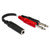 Hosa YPP-136 1/4 TRSF to Dual 1/4 TS Stereo Breakout Cable