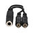 Hosa YPR-131 1/4 TSF to Dual RCA Y Cable