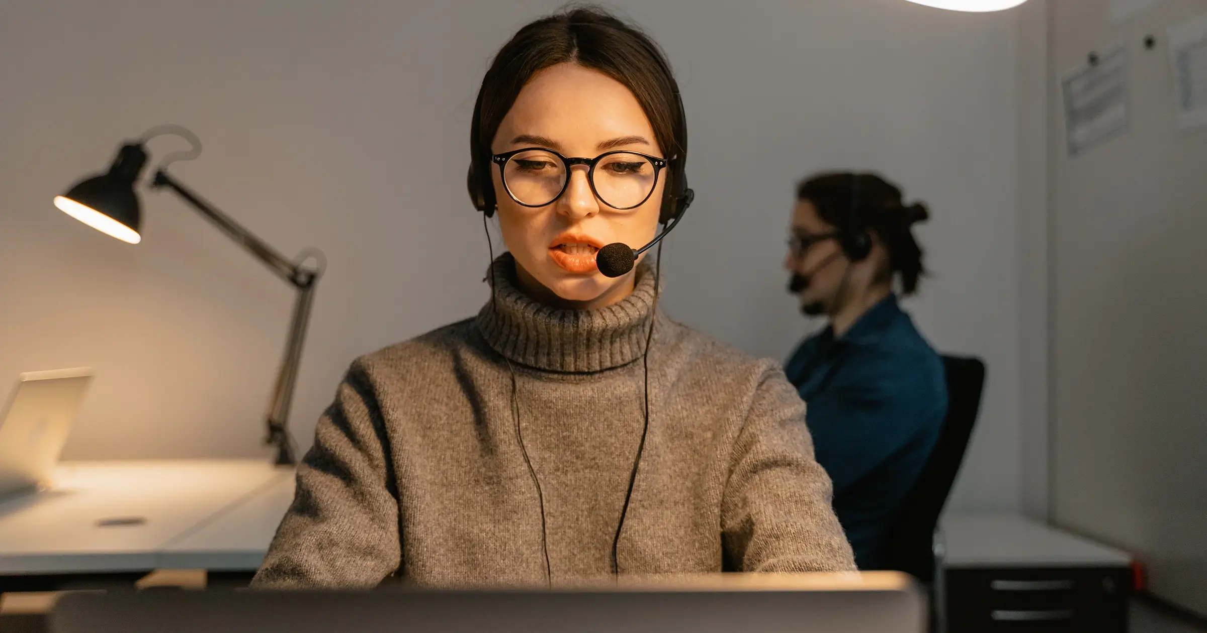 2 people on video calls