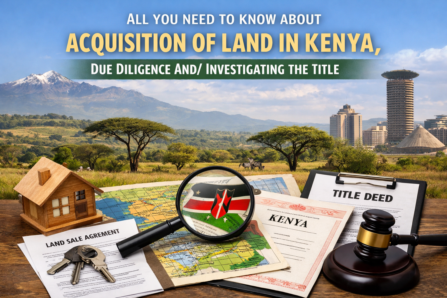 ACQUISITION OF LAND IN KENYA, DUE DILIGENCE AND/ INVESTIGATING THE TITLE