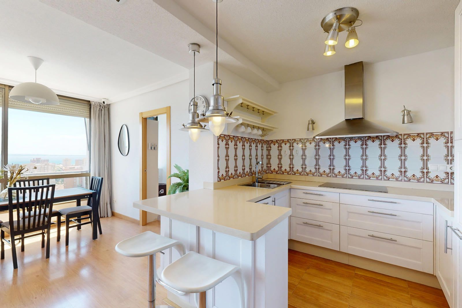 Renovated apartment with sea views in Avda. Condomina Urbanization With Swimming Pool