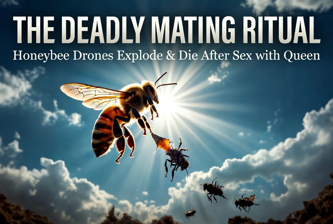 The Deadly Mating Ritual: Honeybee Drones Explode & Die After Sex with Queen