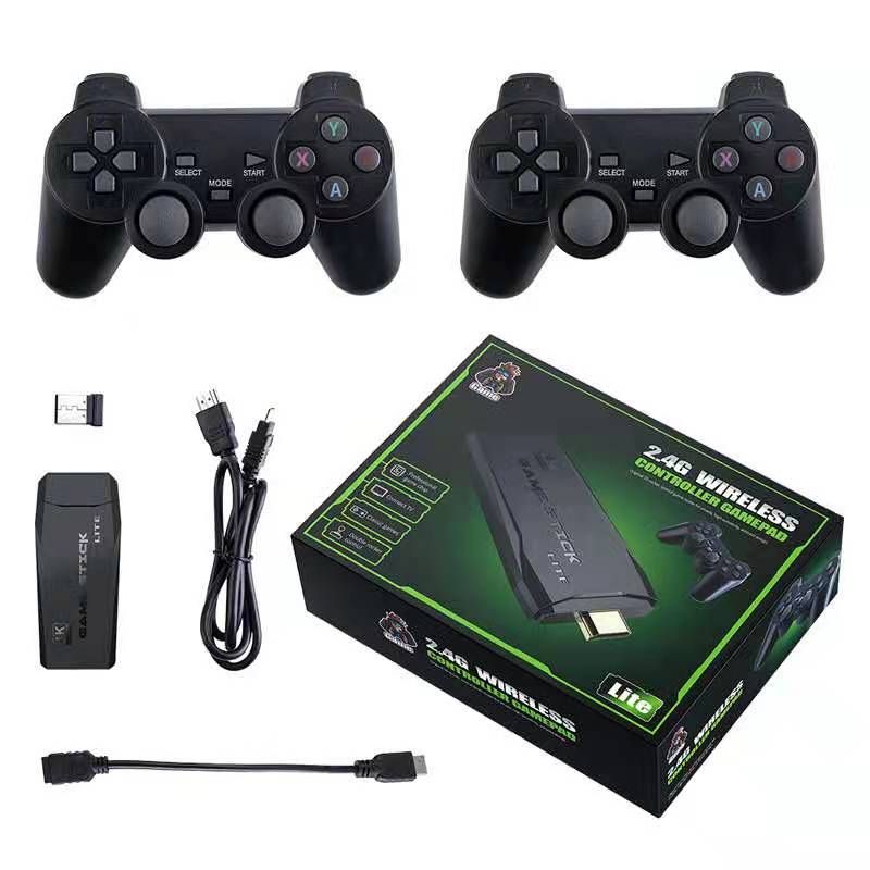 Ultra HD HDMI Game Stick + 2 x Wireless Controllers Gamepad