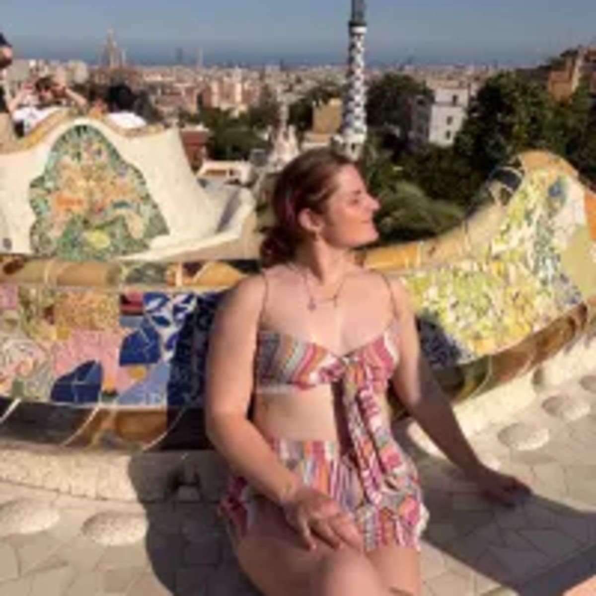 Iconic photo spot at Park Guell