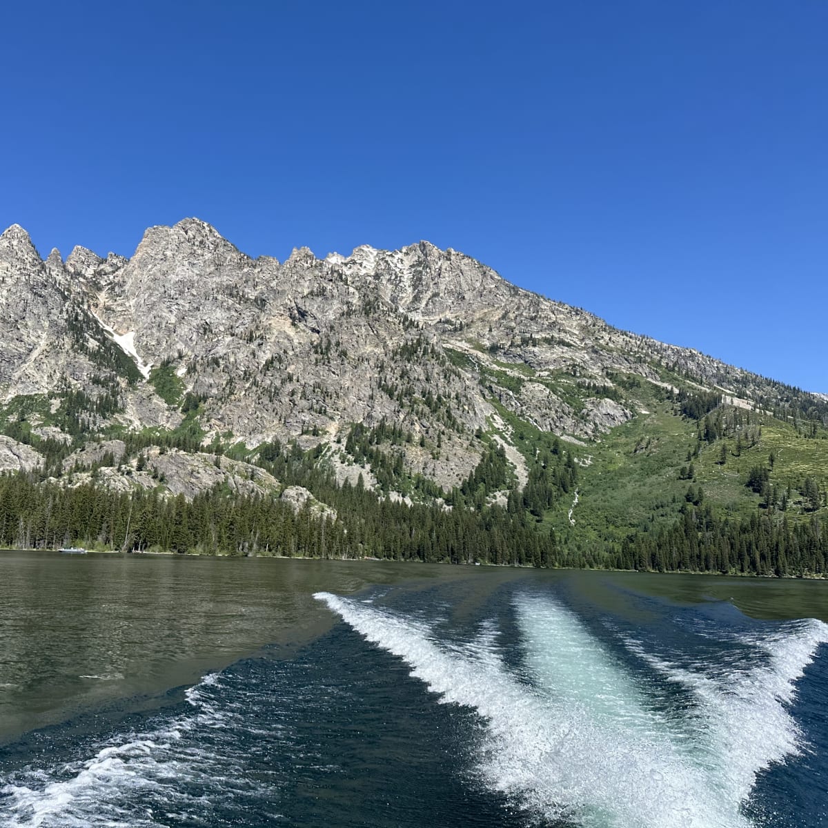 Ferry back from Jenny Lake hike