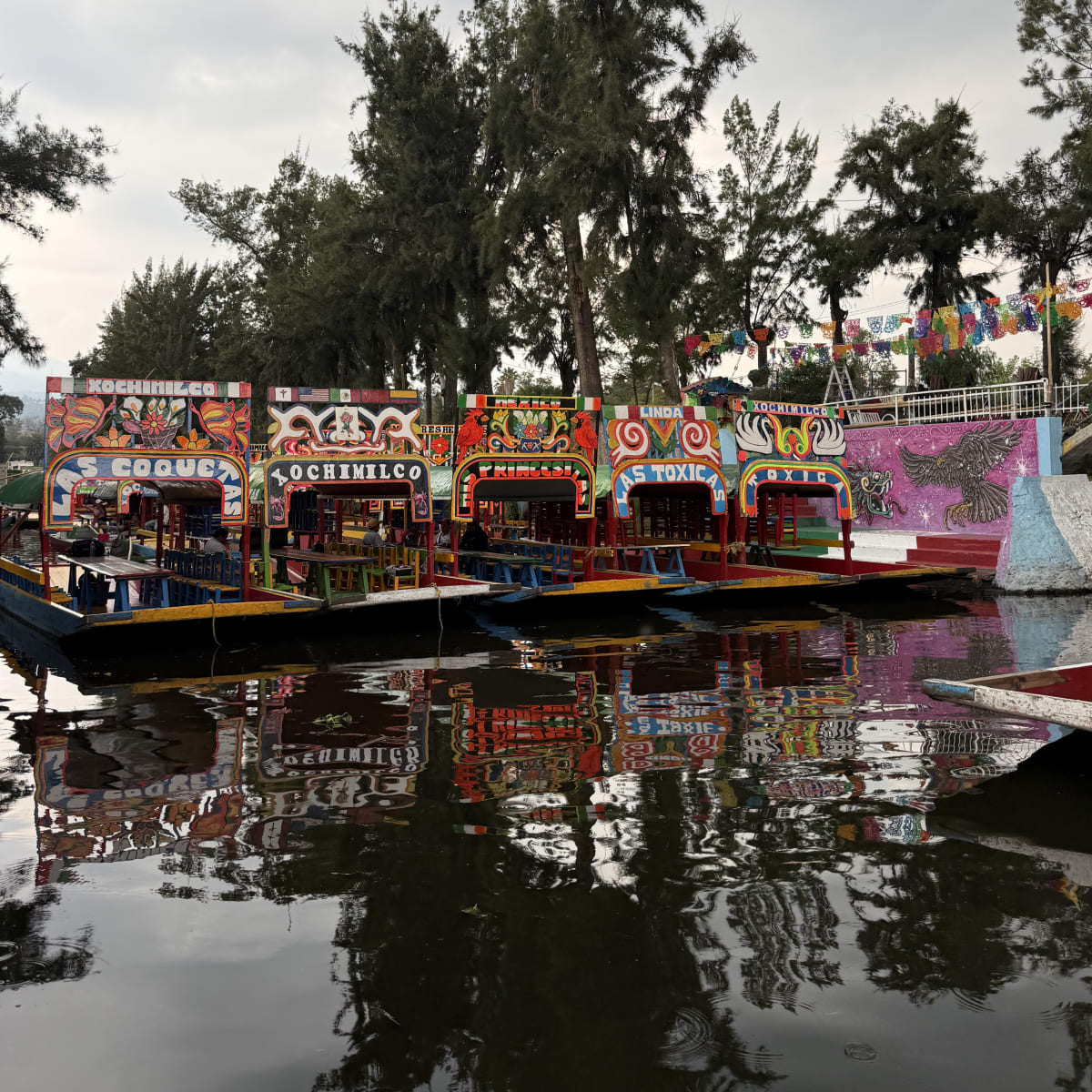 The Trajineras at Xochimilco