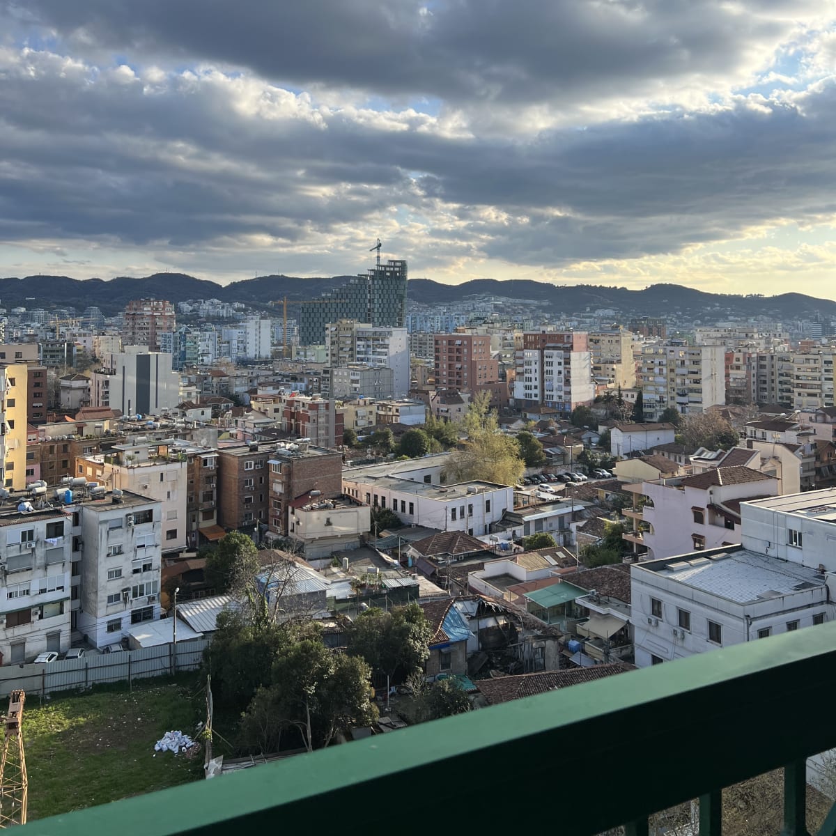The view from our apartment balcony