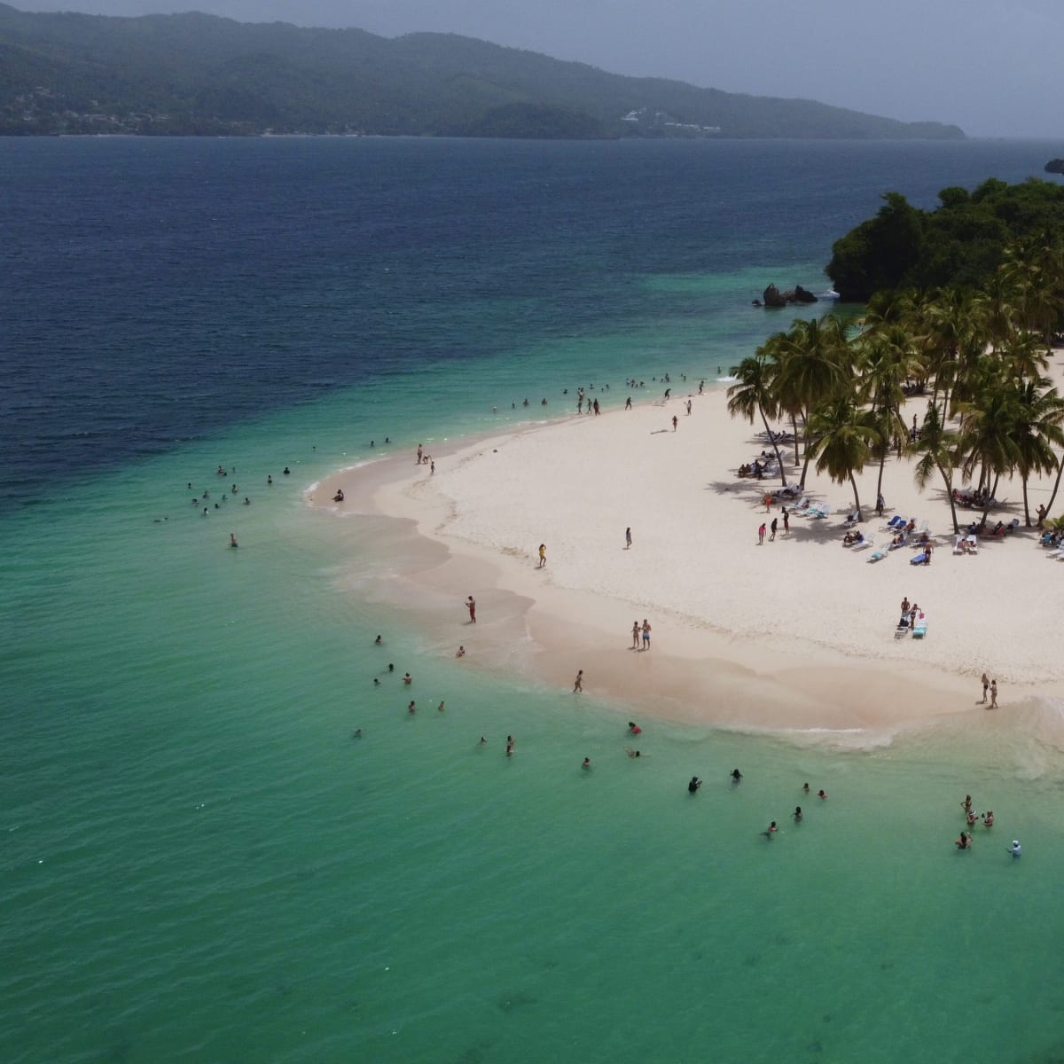 Idyllic Samana beach scene with soft sands.