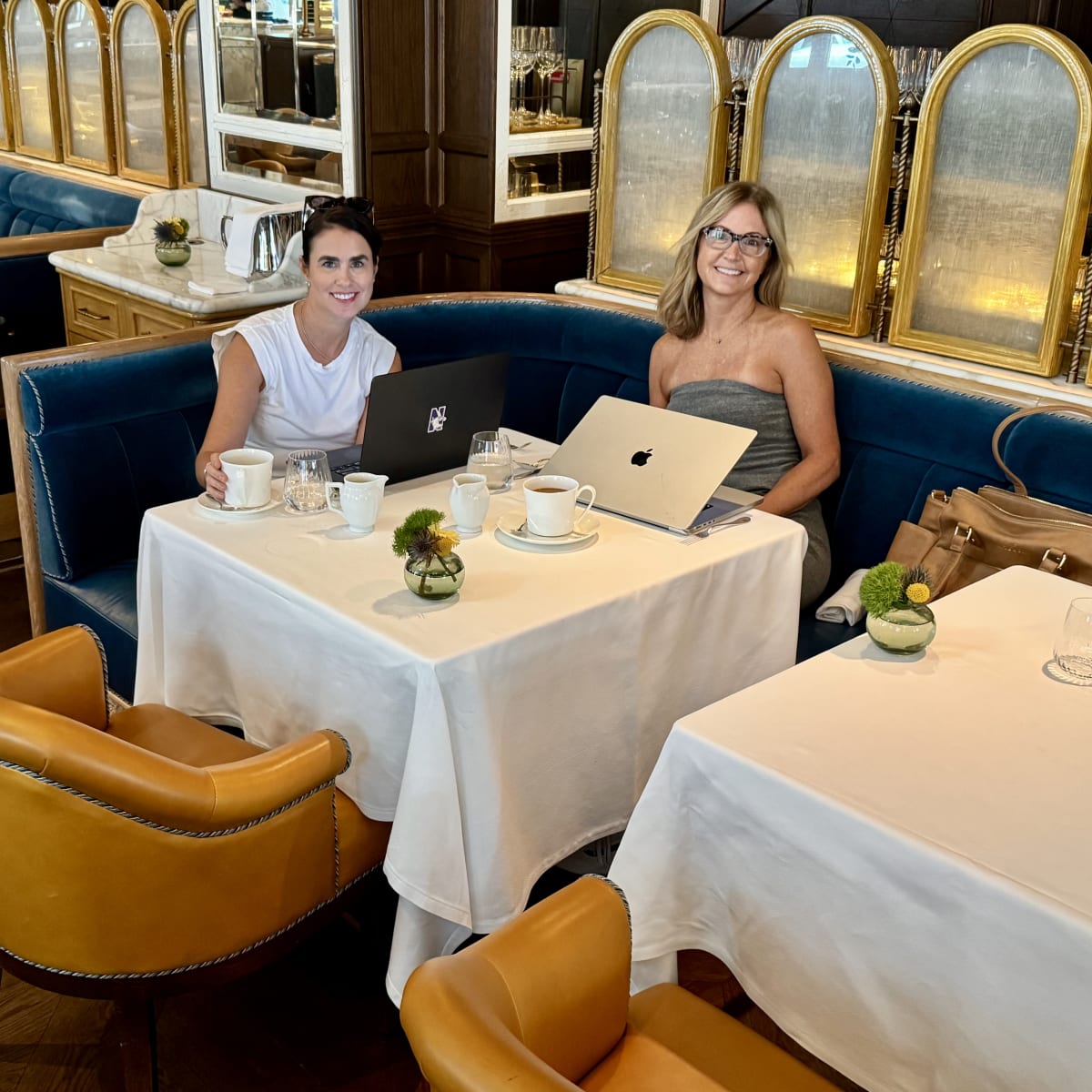 Working breakfast at Cafe Carmellini