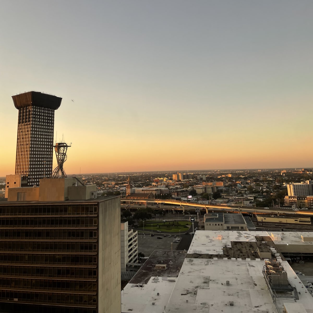The view from the window of New Orleans.