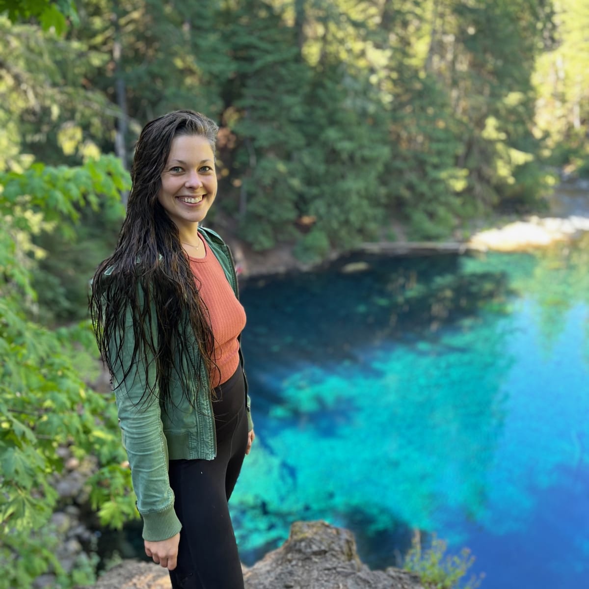 Me at the top of the pool!