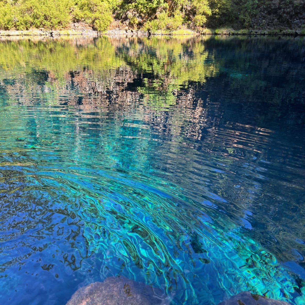 Pristine blue waters
