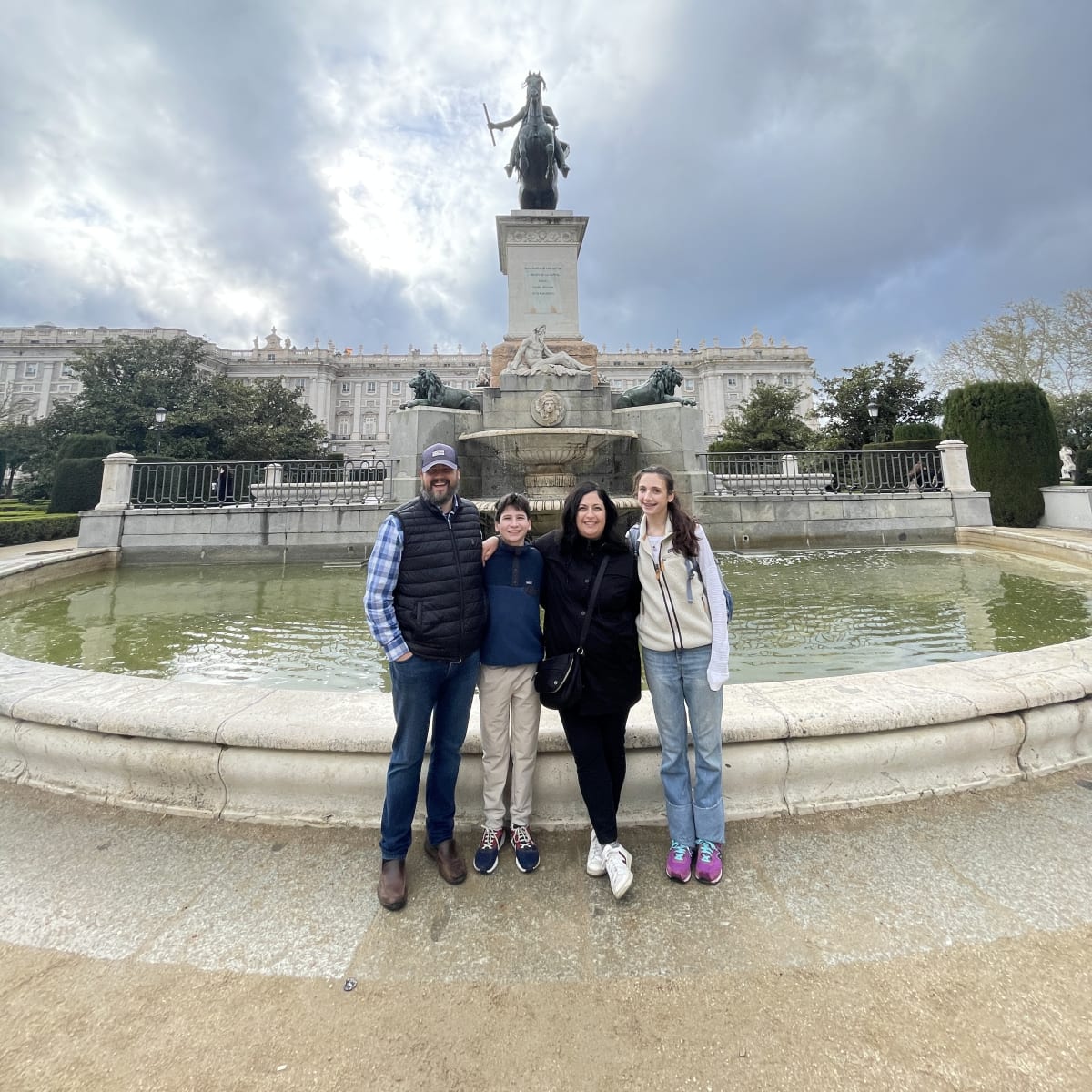 Madrid--in front of El Palacio Real (Royal Palace)